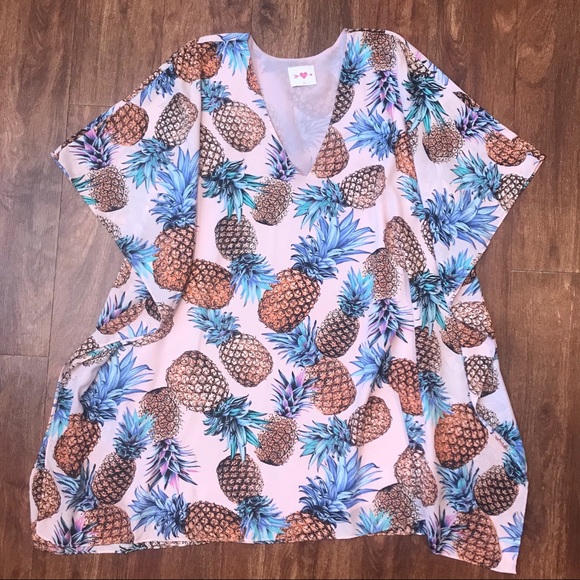 Buddy Love Dresses & Skirts - Buddy Love Pina Colada Pineapple Tunic